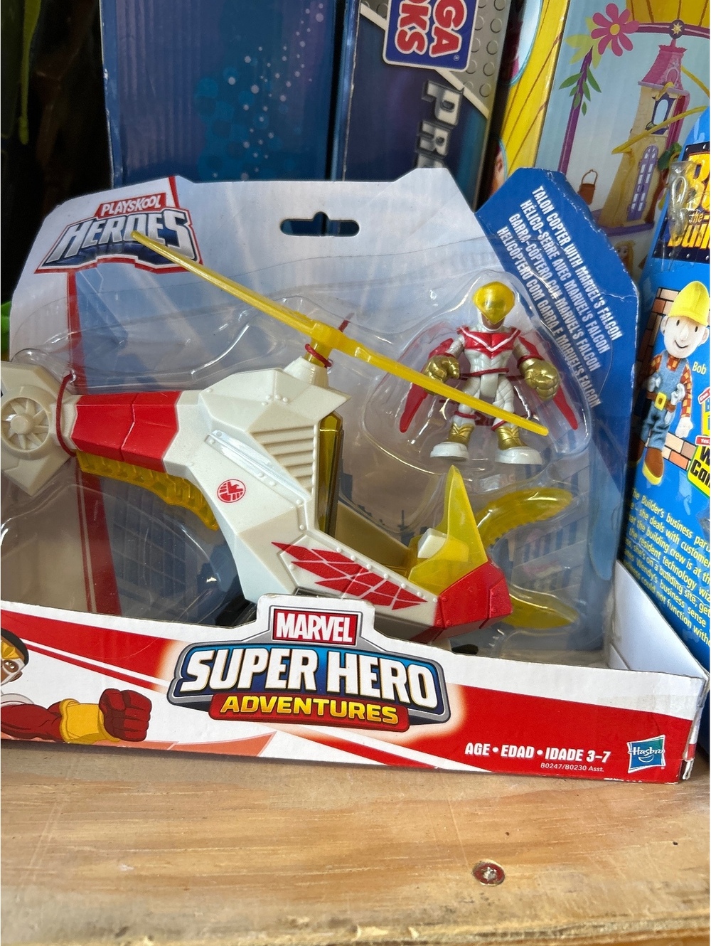 Marvel Super Hero Adventures Playskool Heroes Helicopter with Action Figure